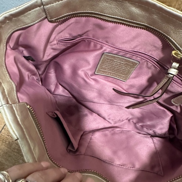 Coach Y2K 2000s Metallic Patchwork Shoulder Bag with Crossbody Strap - Picture 2 of 9